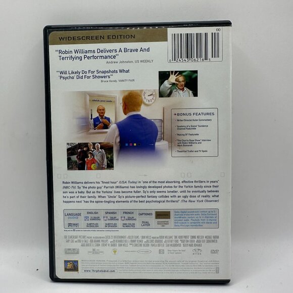 Robin Williams One Hour Photo DVD Widescreen Edition Rated R 20th Century Fox - Picture 2 of 3